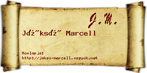 Jáksó Marcell névjegykártya
