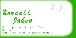 marcell jakso business card
